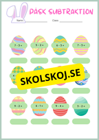 Påsk matematik - Blandade uppgifter