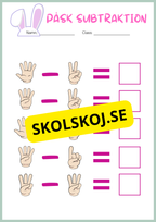 Påsk matematik - Blandade uppgifter