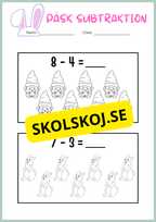Påsk matematik - Blandade uppgifter