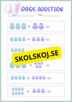 Påsk matematik - Blandade uppgifter