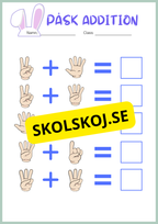 Påsk matematik - Blandade uppgifter