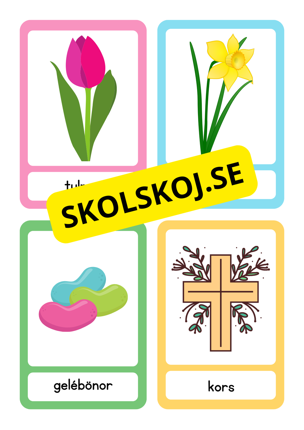 Påskmemory - 32 kort