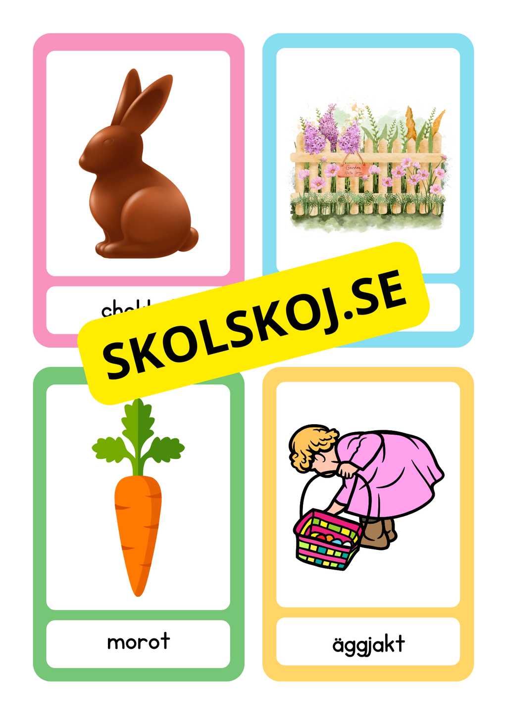 Påskmemory - 32 kort