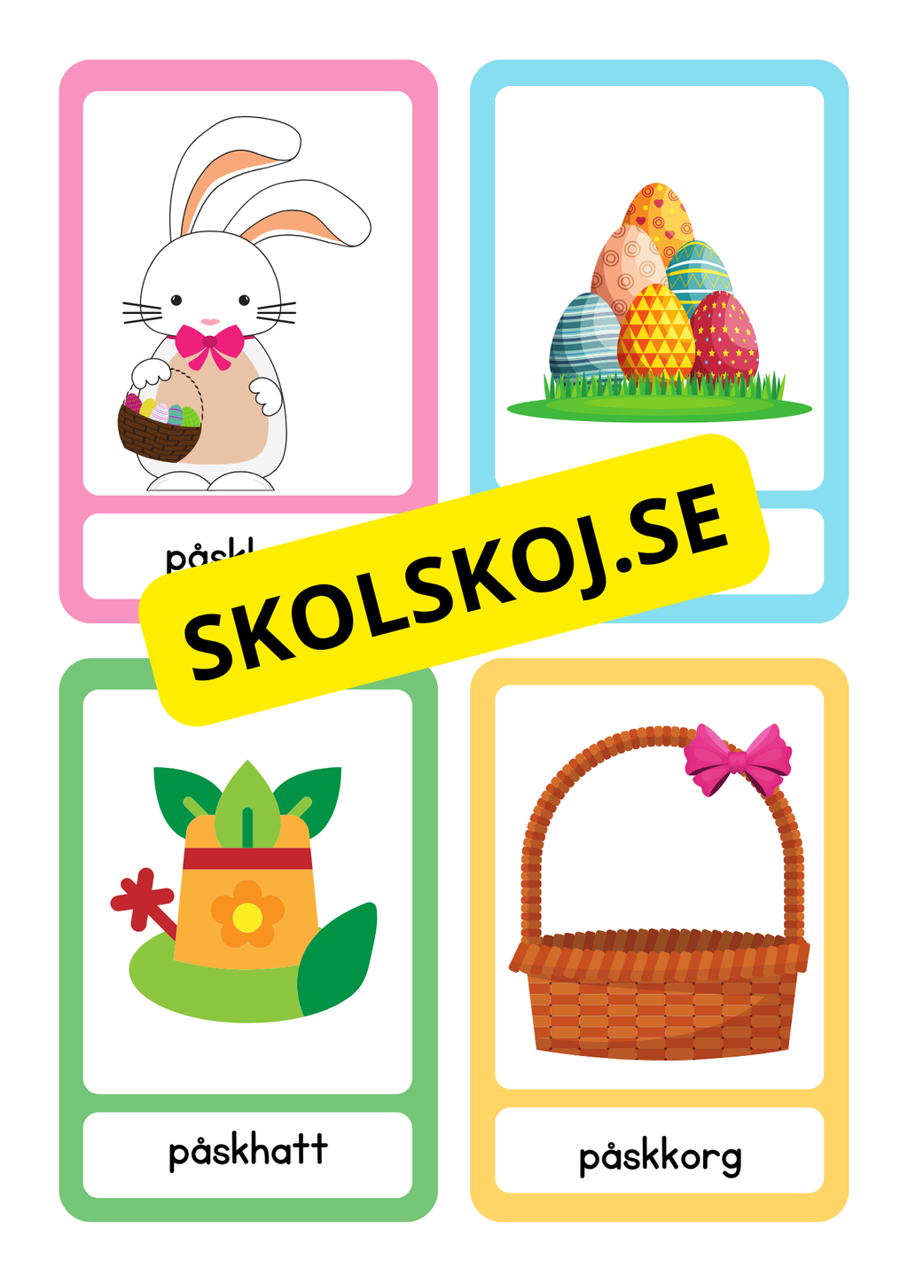Påskmemory - 32 kort