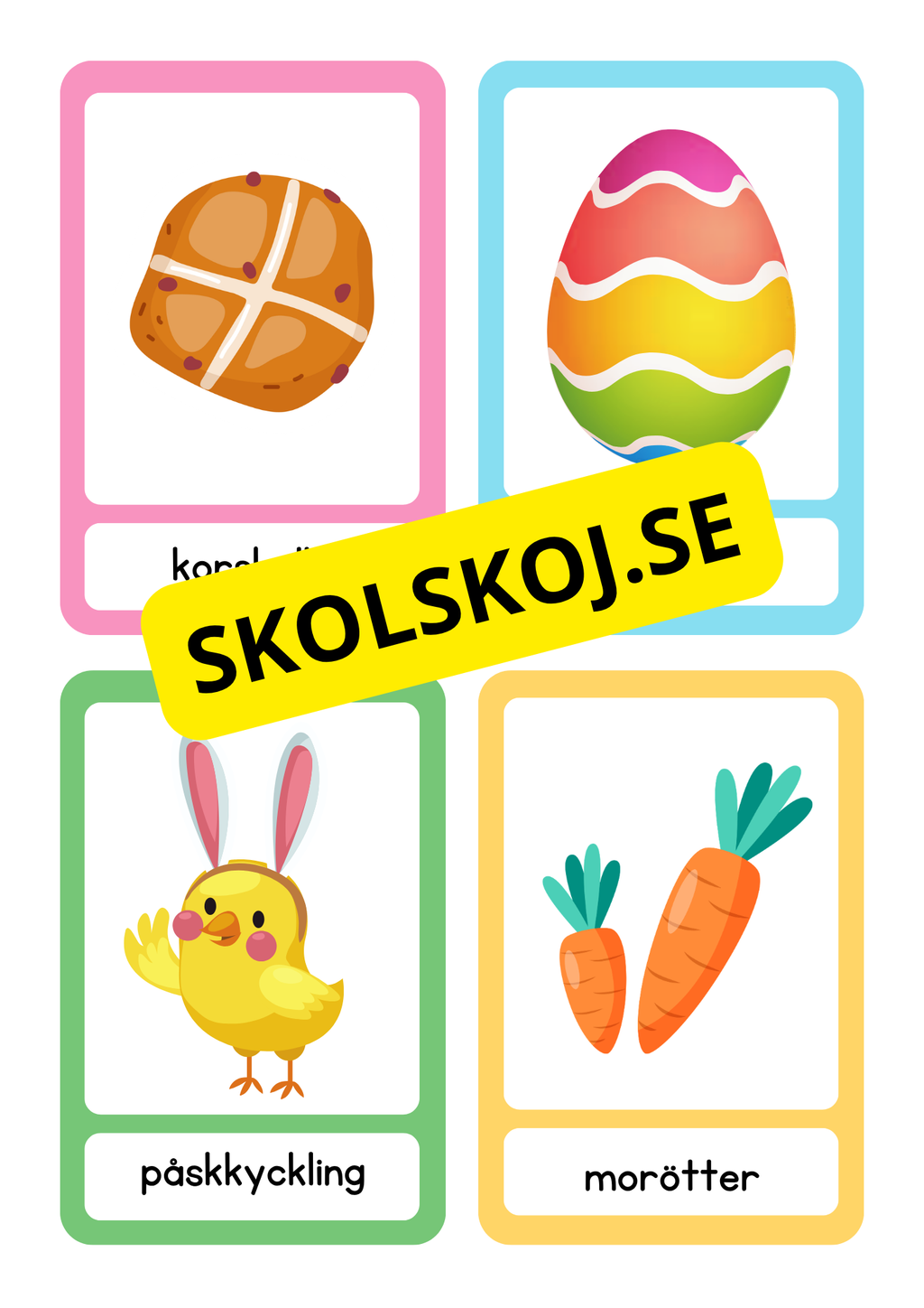 Påskmemory - 32 kort