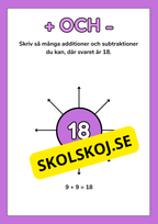 Plus och minus - 1 - 20