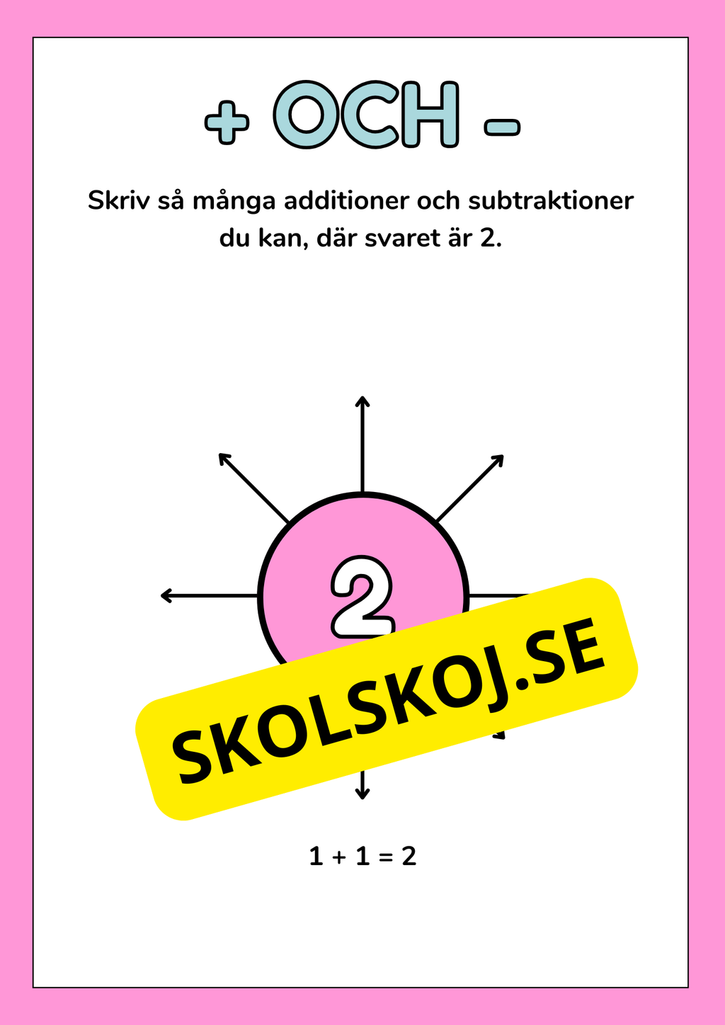 Plus och minus - 1 - 20