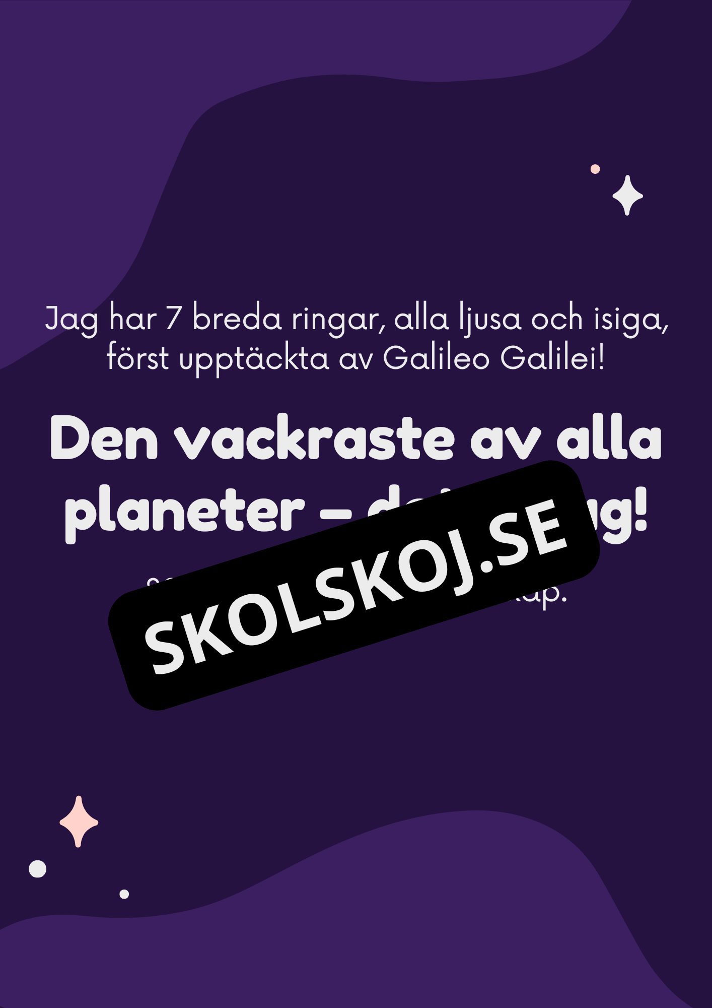 Pluto och planeterna - Fakta - Frågor (35 sidor)