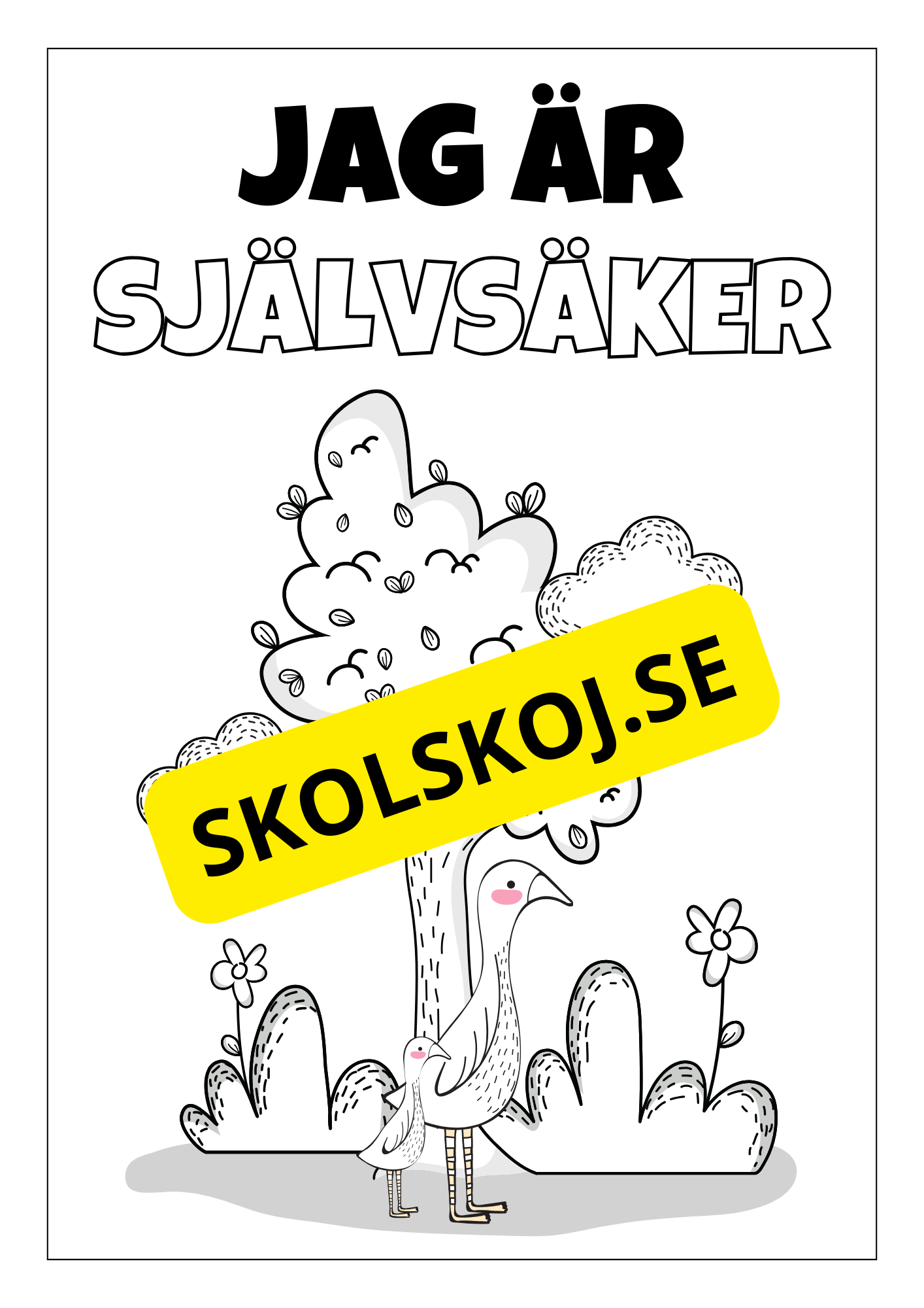 Positiva affirmationer - Målarbok