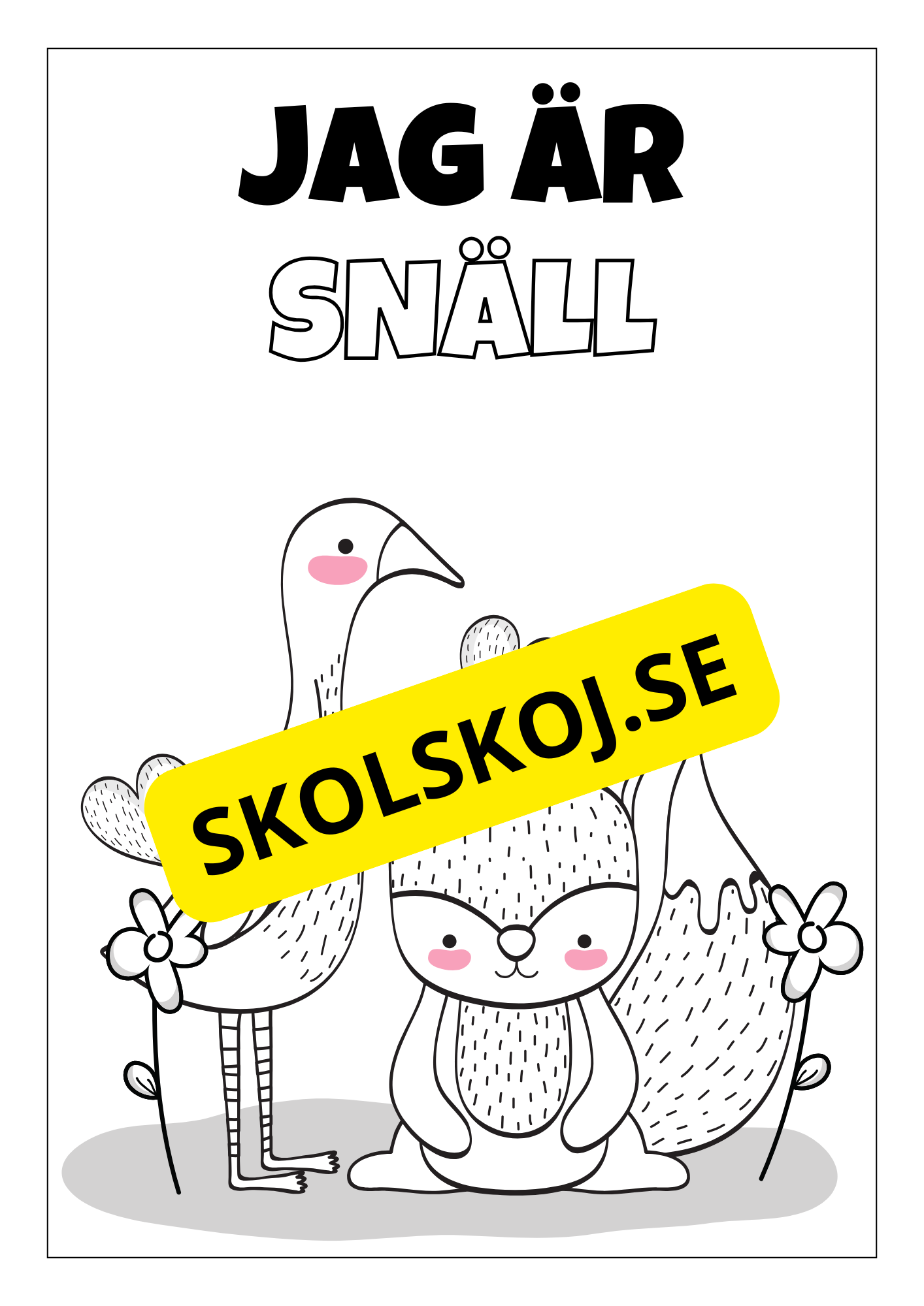 Positiva affirmationer - Målarbok