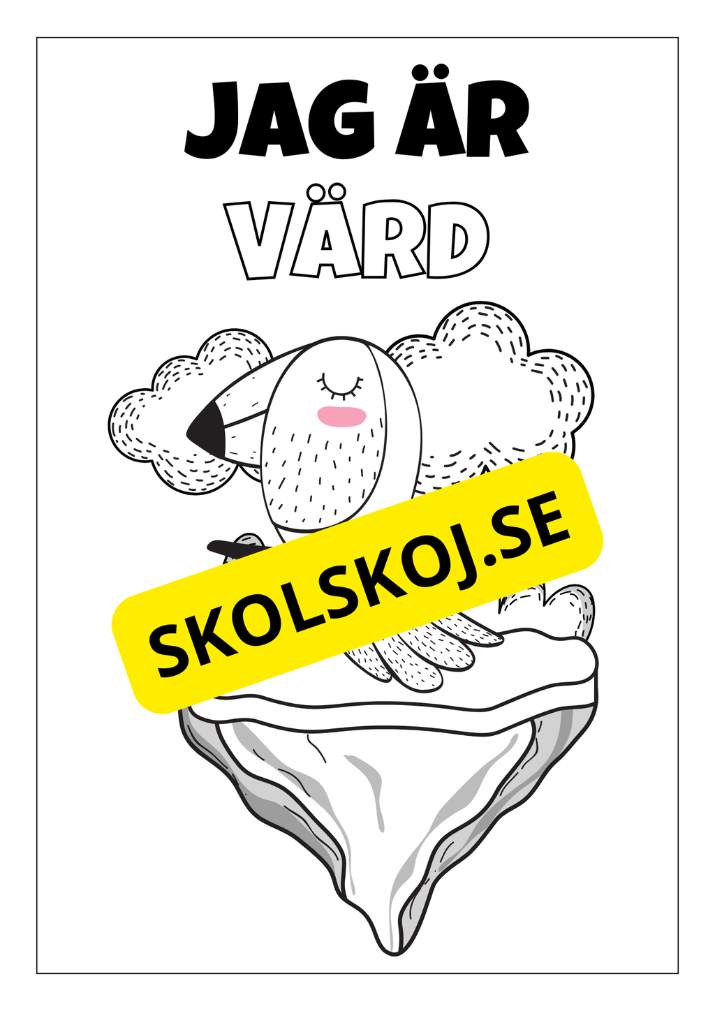 Positiva affirmationer - Målarbok