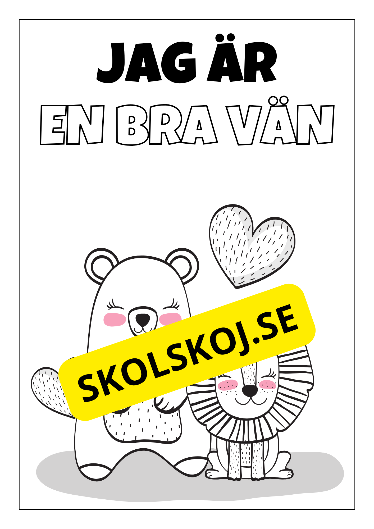 Positiva affirmationer - Målarbok