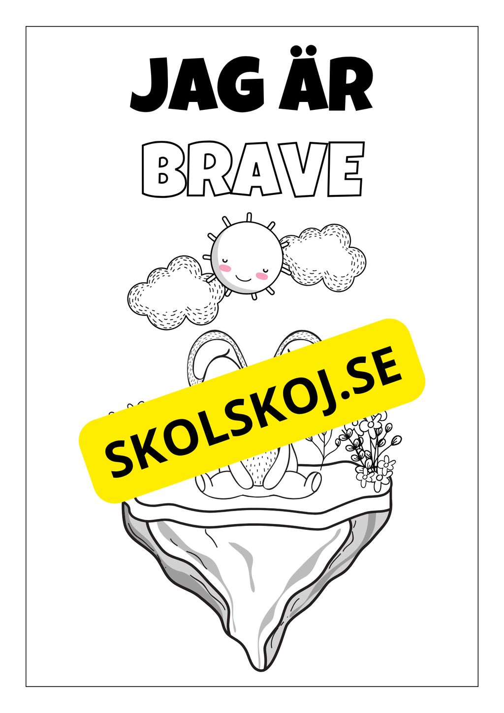 Positiva affirmationer - Målarbok