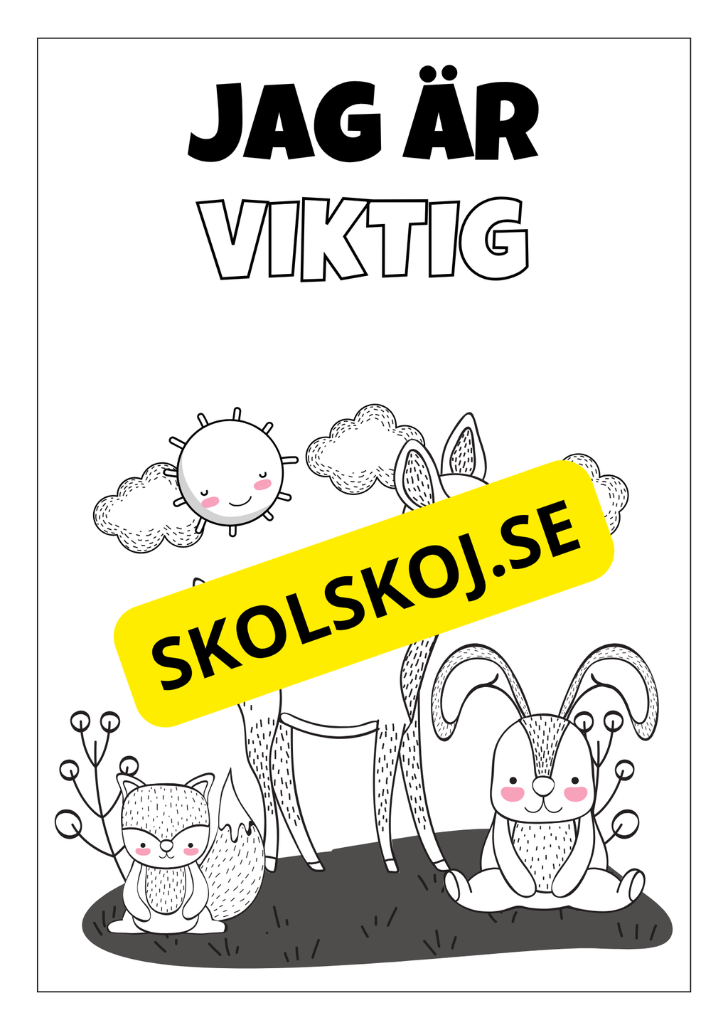 Positiva affirmationer - Målarbok