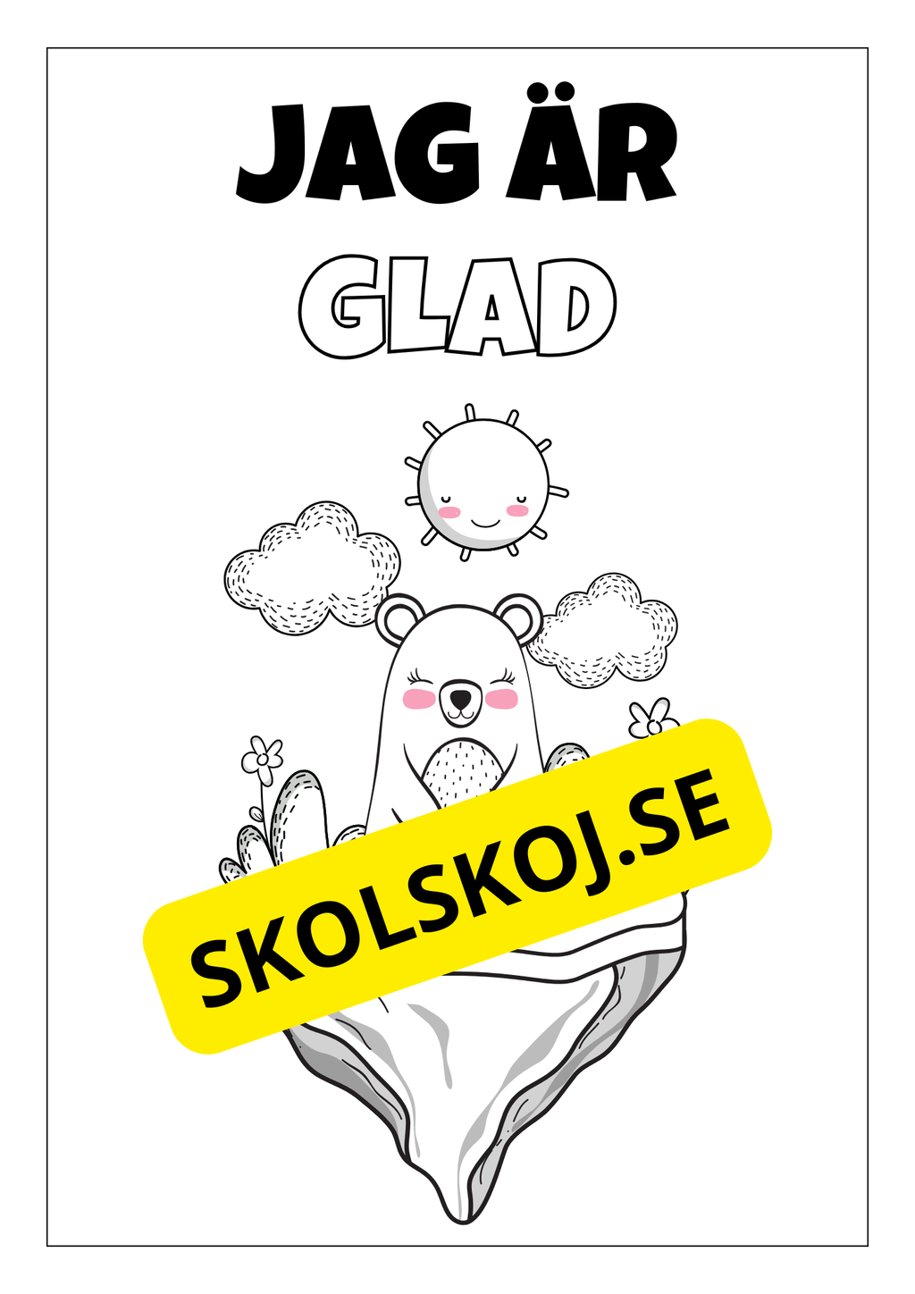 Positiva affirmationer - Målarbok