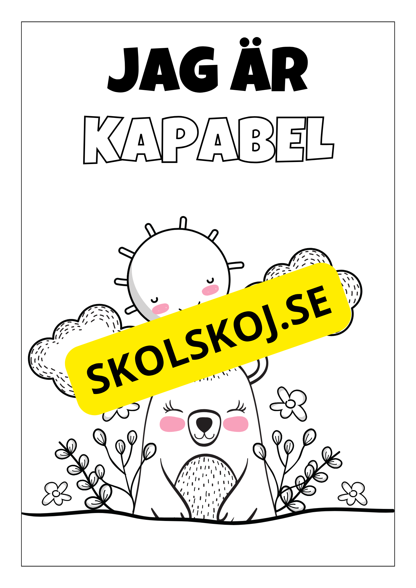 Positiva affirmationer - Målarbok