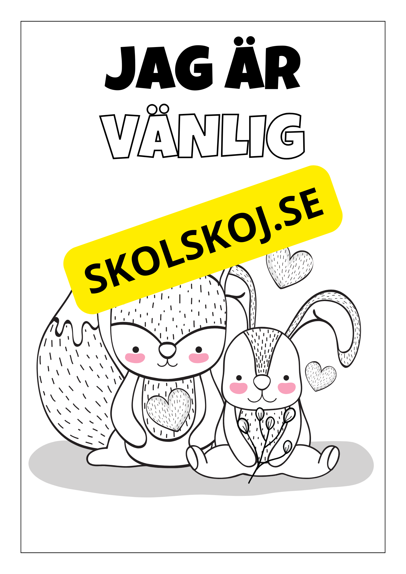 Positiva affirmationer - Målarbok