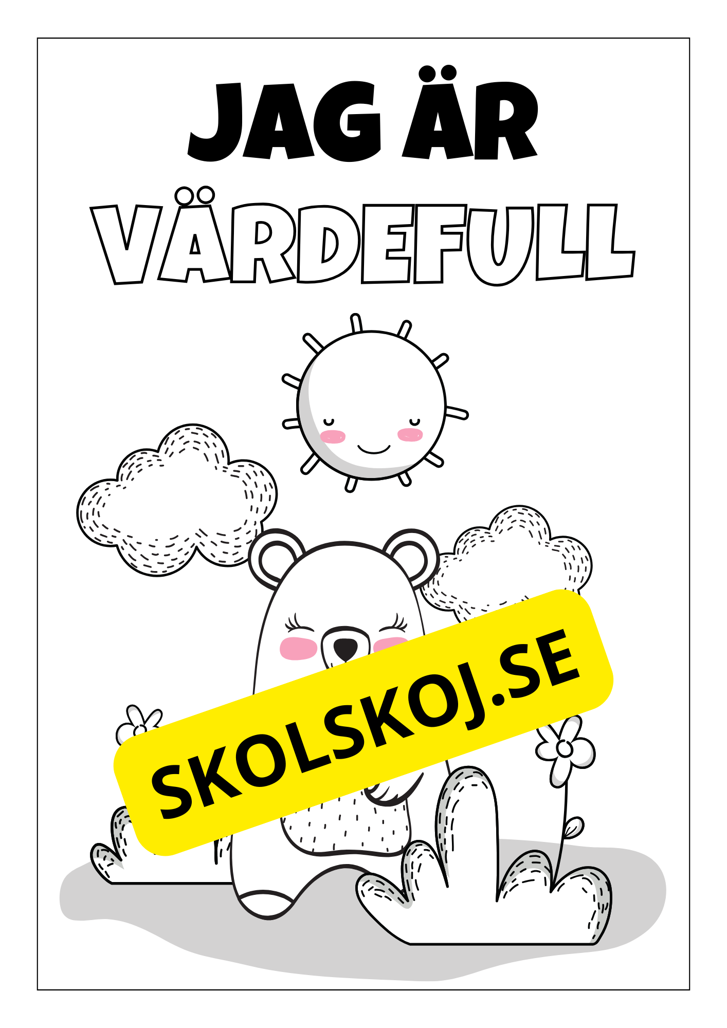 Positiva affirmationer - Målarbok