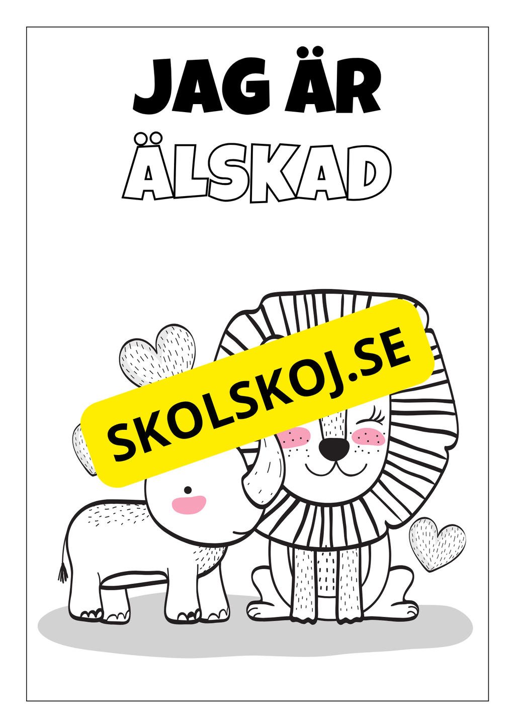 Positiva affirmationer - Målarbok