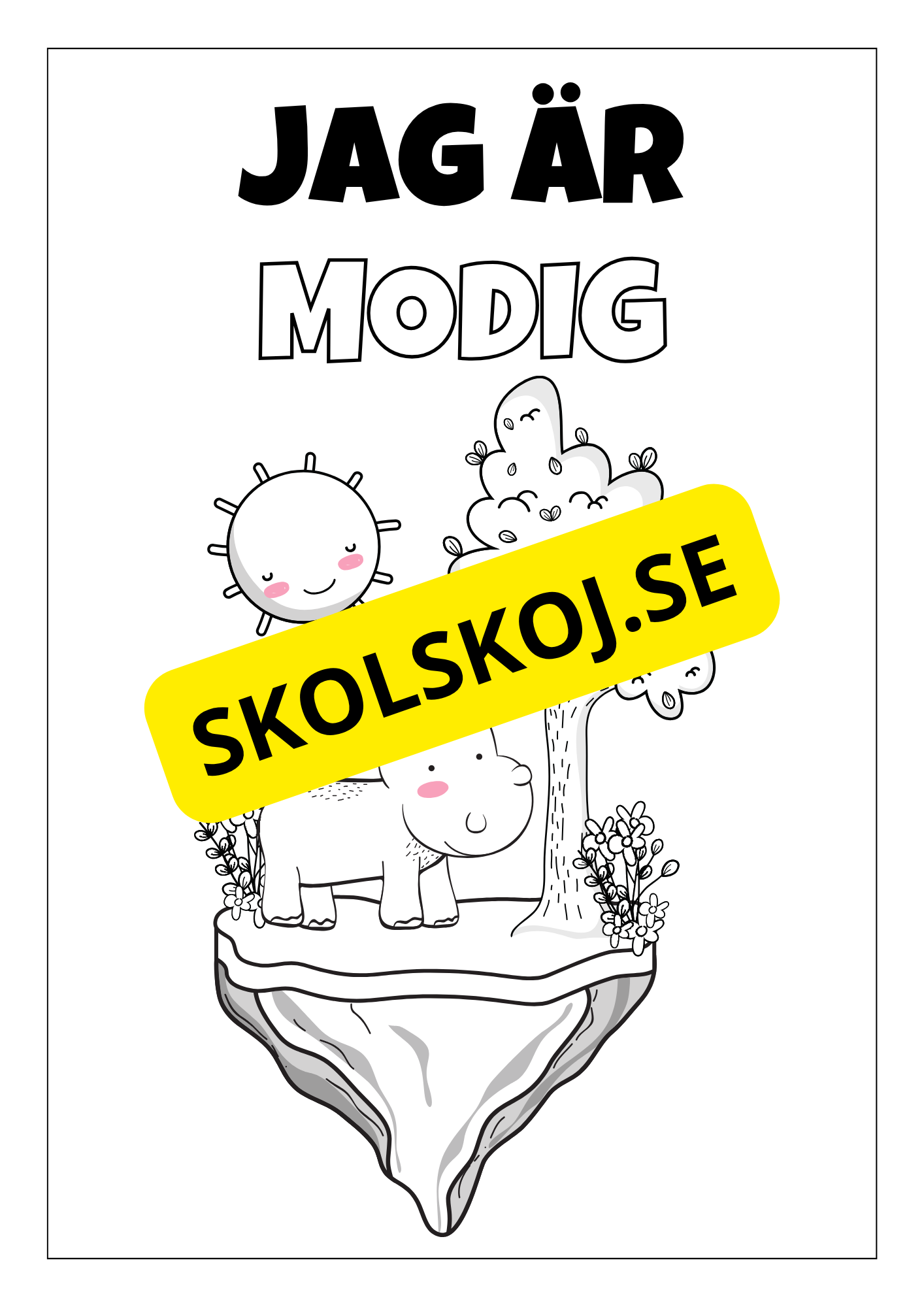 Positiva affirmationer - Målarbok