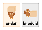 Prepositioner - Flashkort