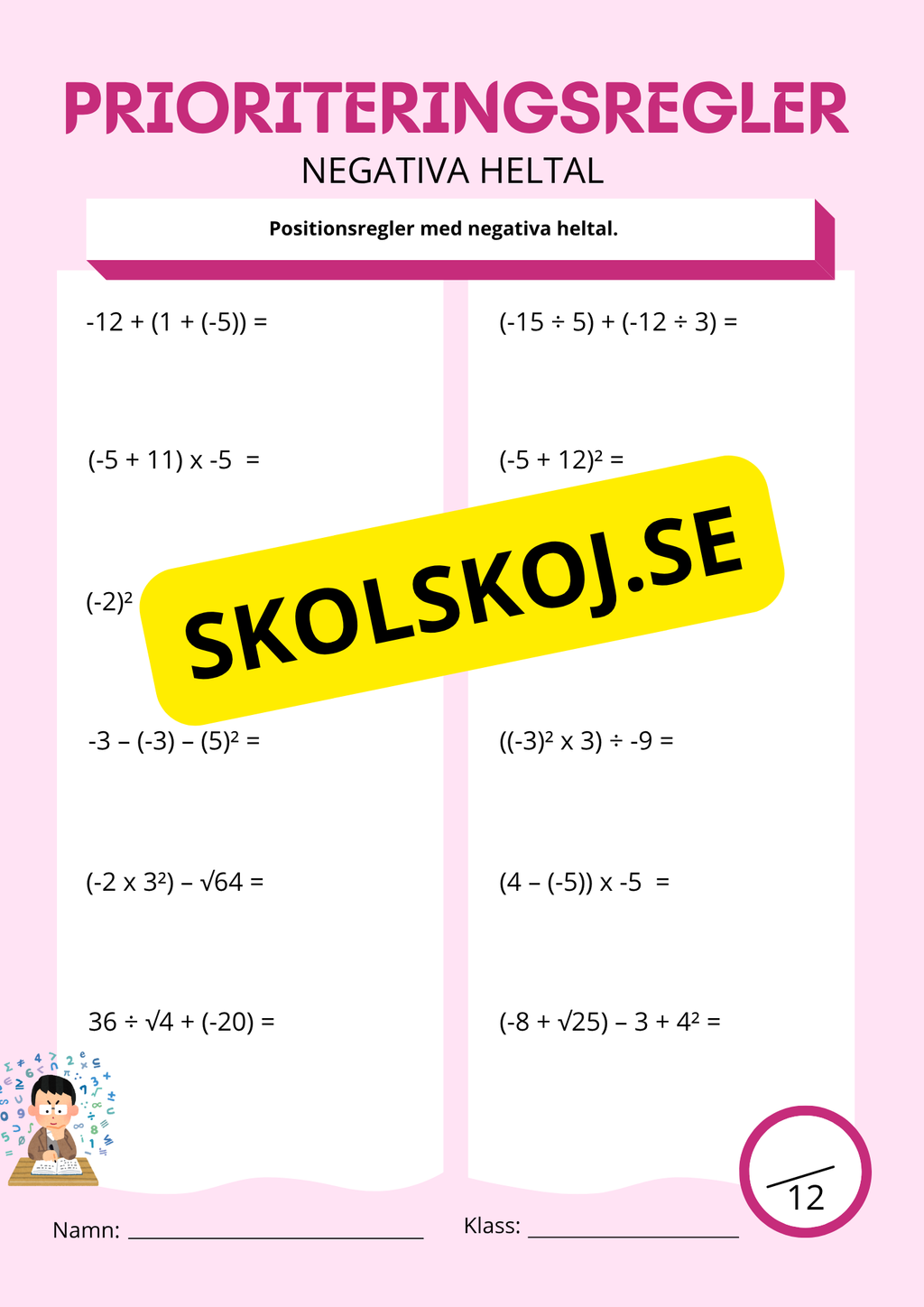 Prioriteringsregler årskurs 6 - 9