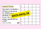 Problemlösning - Addition och subtraktion - Åk 5 - 6