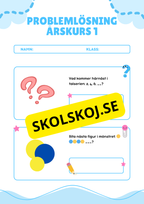 Problemlösning - Blandade uppgifter - Årskurs 1