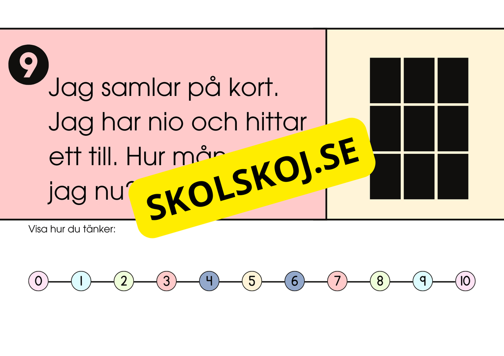 Problemlösning - Blandade uppgifter - Fk - Åk 2