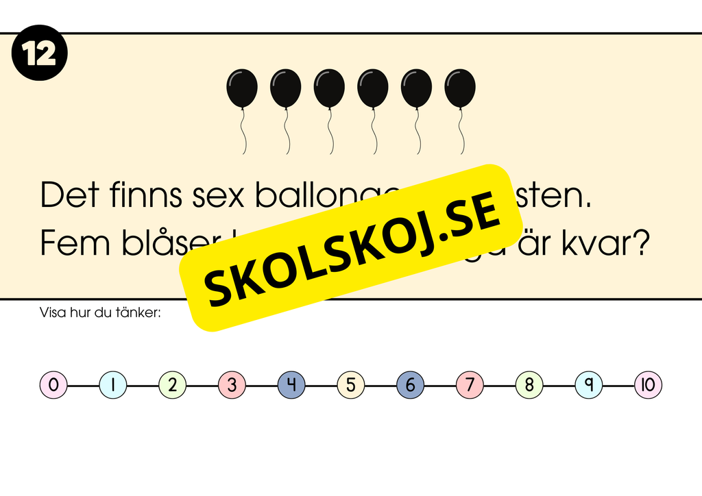 Problemlösning - Blandade uppgifter - Fk - Åk 2