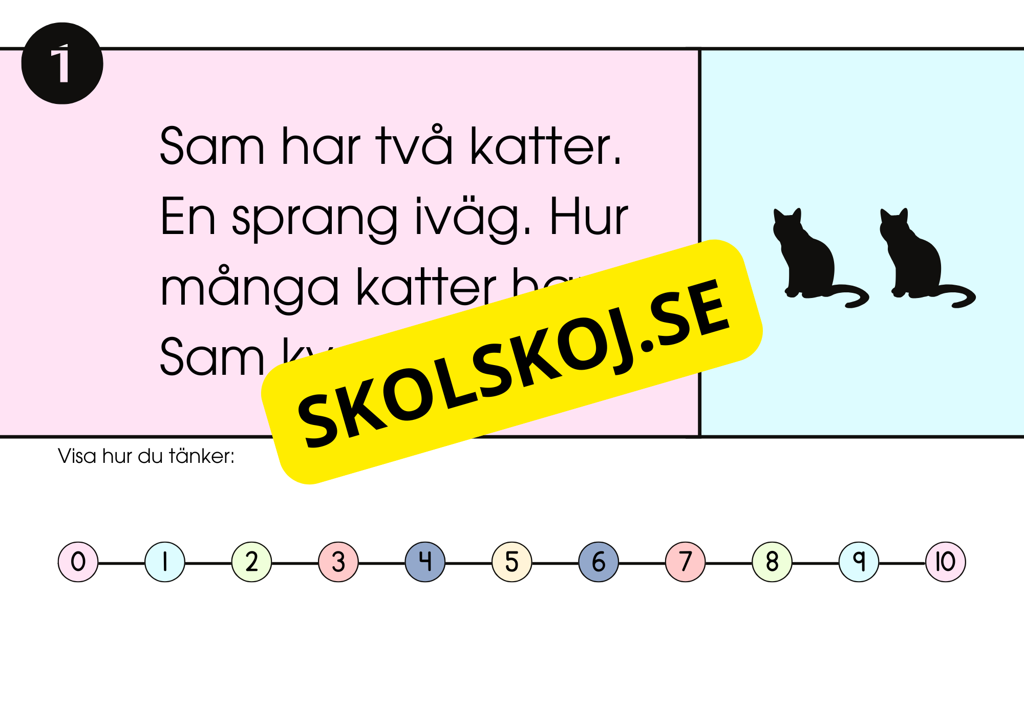 Problemlösning - Blandade uppgifter - Fk - Åk 2