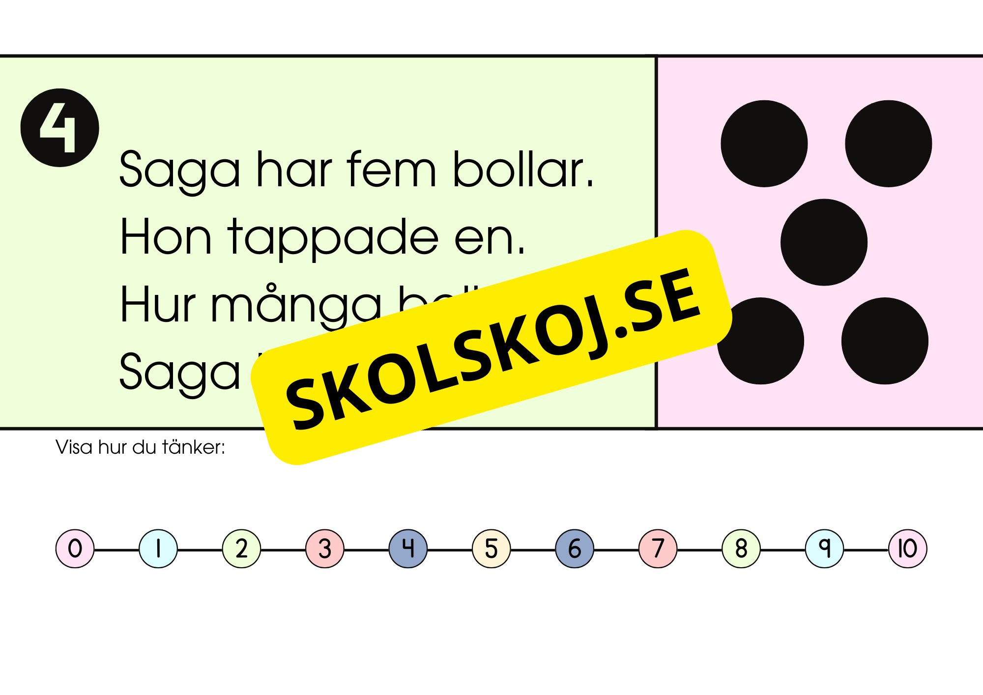Problemlösning - Blandade uppgifter - Fk - Åk 2