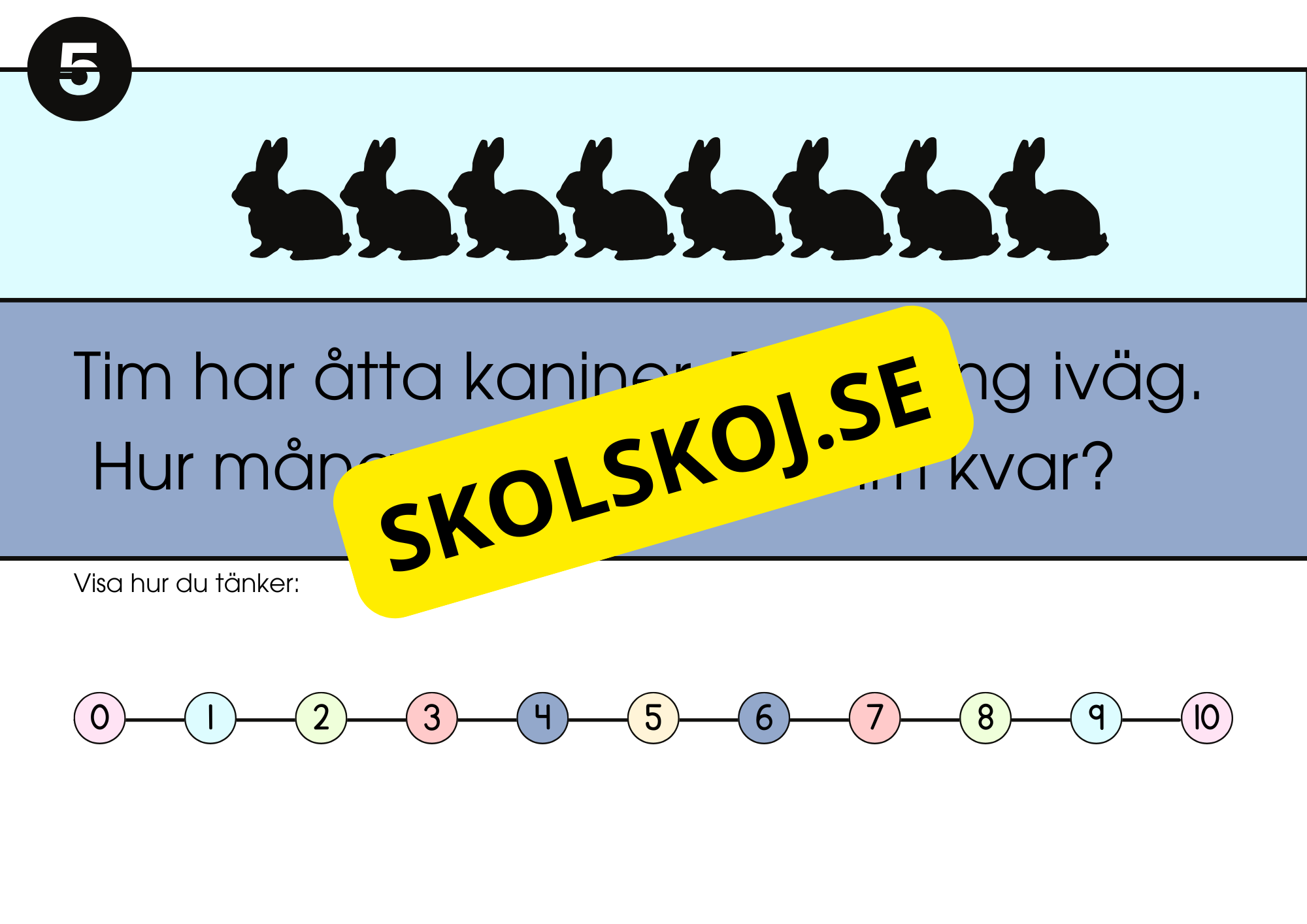 Problemlösning - Blandade uppgifter - Fk - Åk 2