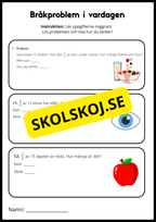 Problemlösning - Bråkproblem i vardagen - Årskurs 4 - 6