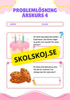 Problemlösning - De fyra räknesätten - Årskurs 4