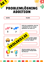 Problemlösning Addition - Årskurs 1