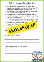 Korta fakta om viktiga samhällsfunktioner och olika yrken och lite till