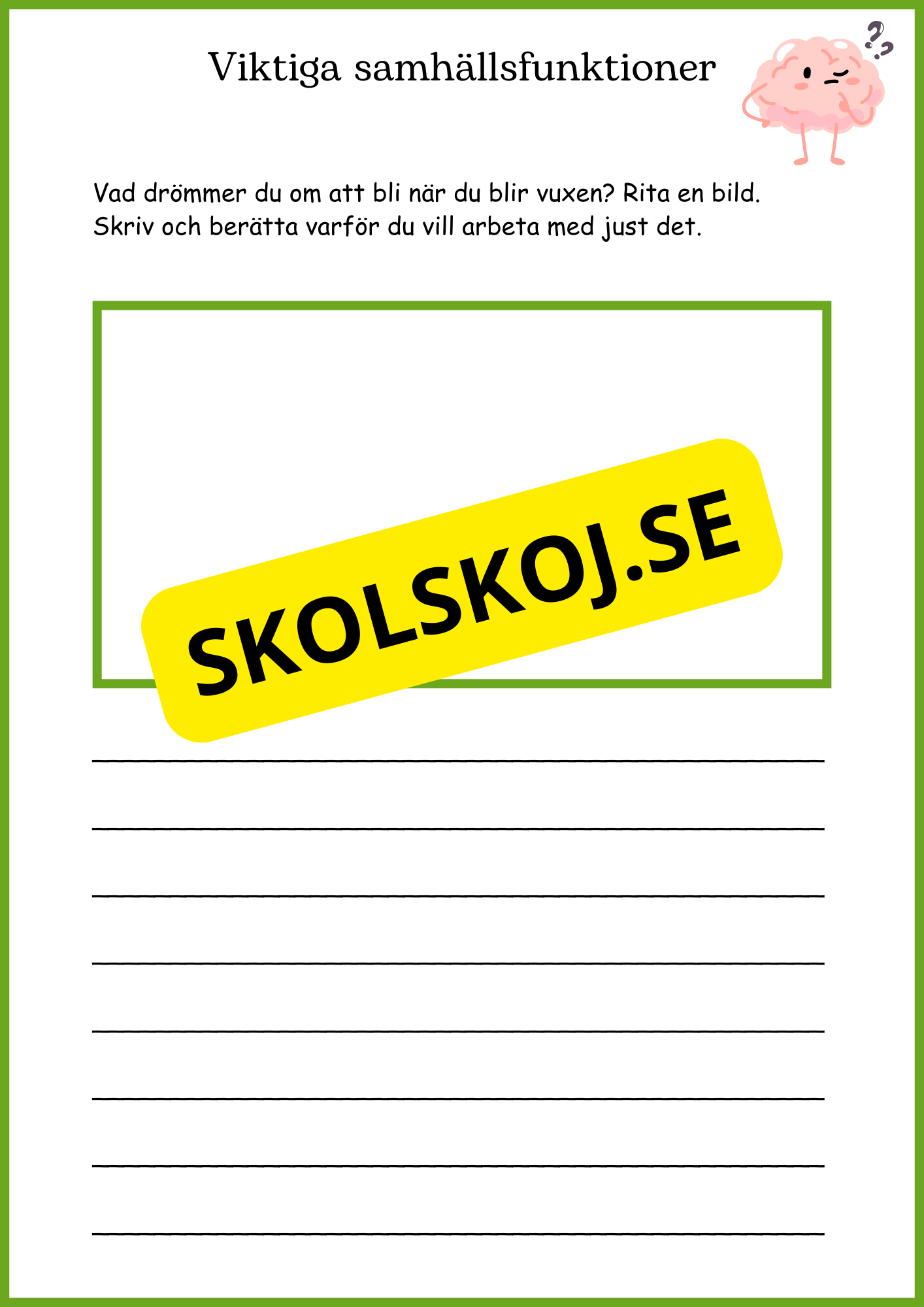 Korta fakta om viktiga samhällsfunktioner och olika yrken och lite till