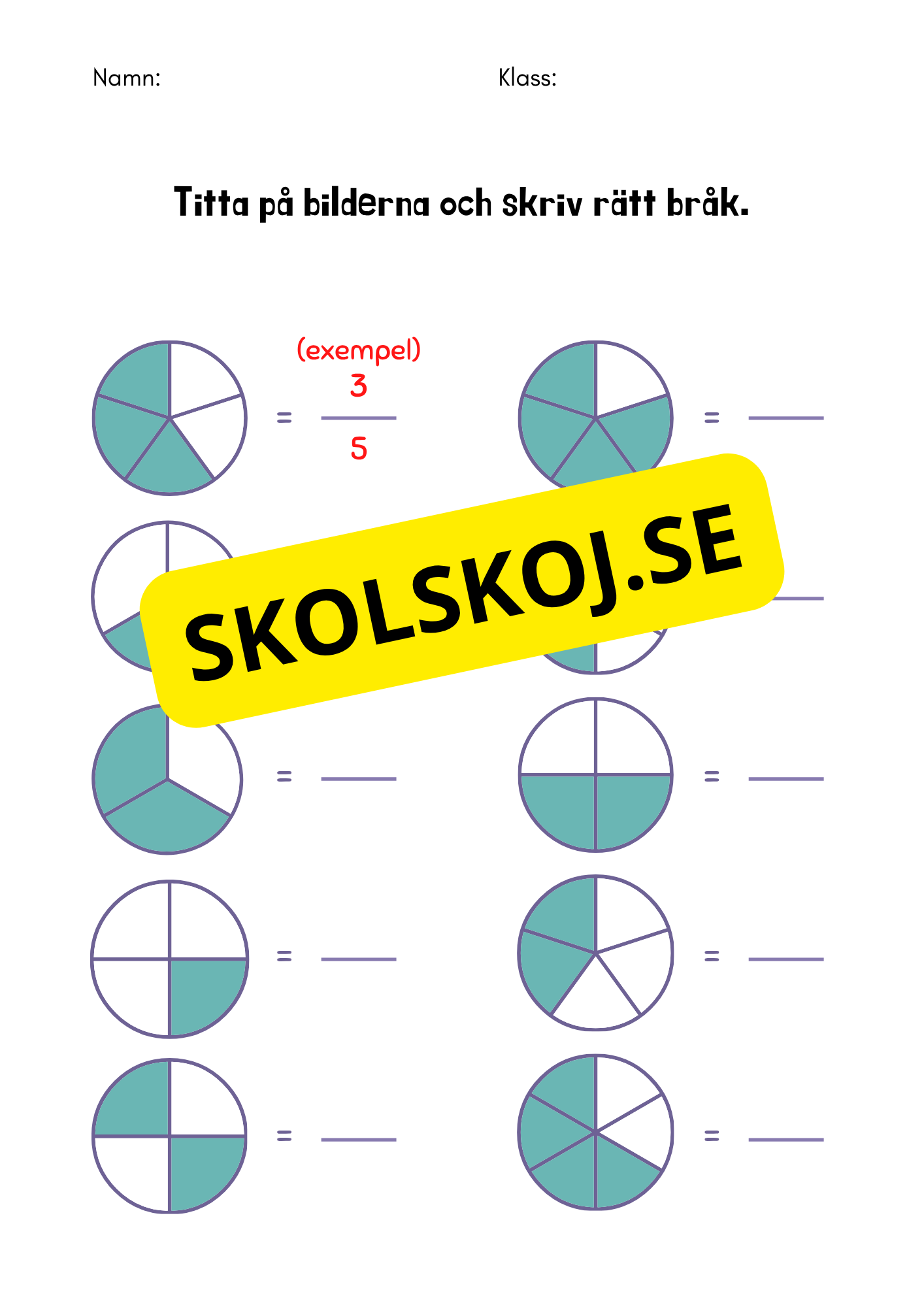 Bråk för åk 4-6