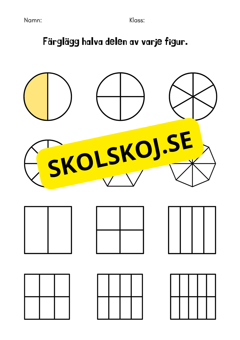 Bråk för åk 4-6