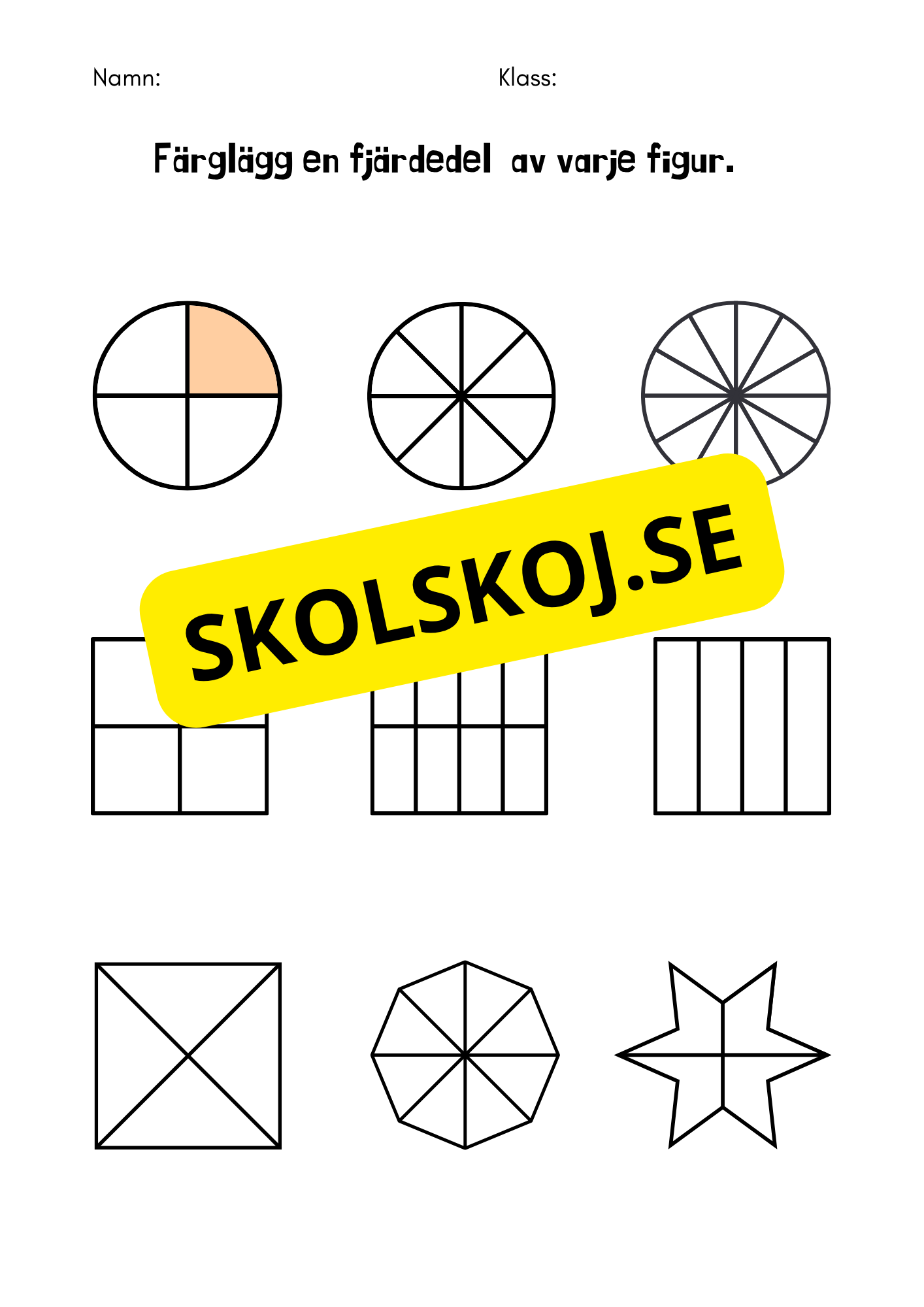 Bråk för åk 4-6
