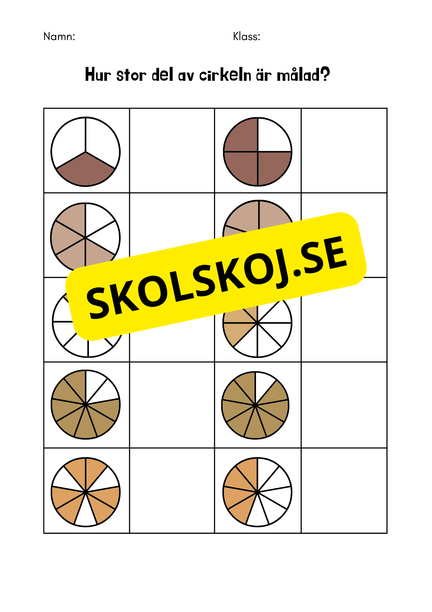 Bråk för åk 4-6