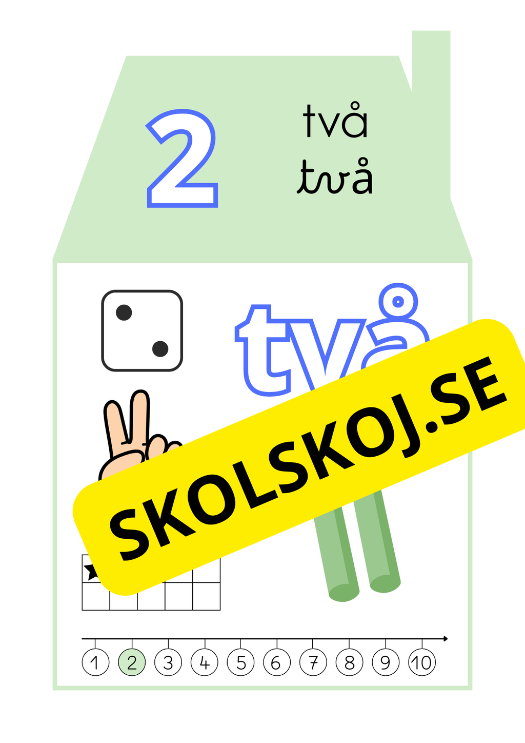 Siffrorna 1–10 – Affischer A4-Format