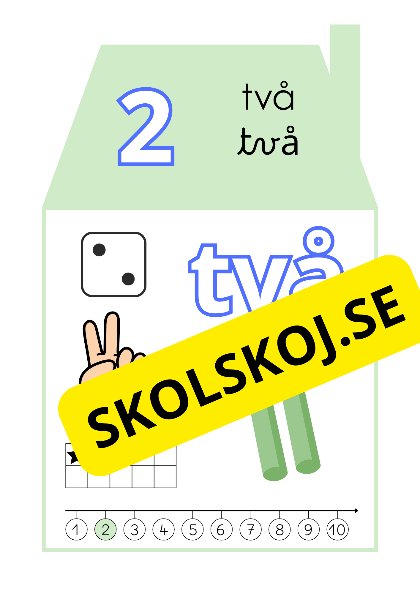 Siffrorna 1–10 – Affischer A4-Format