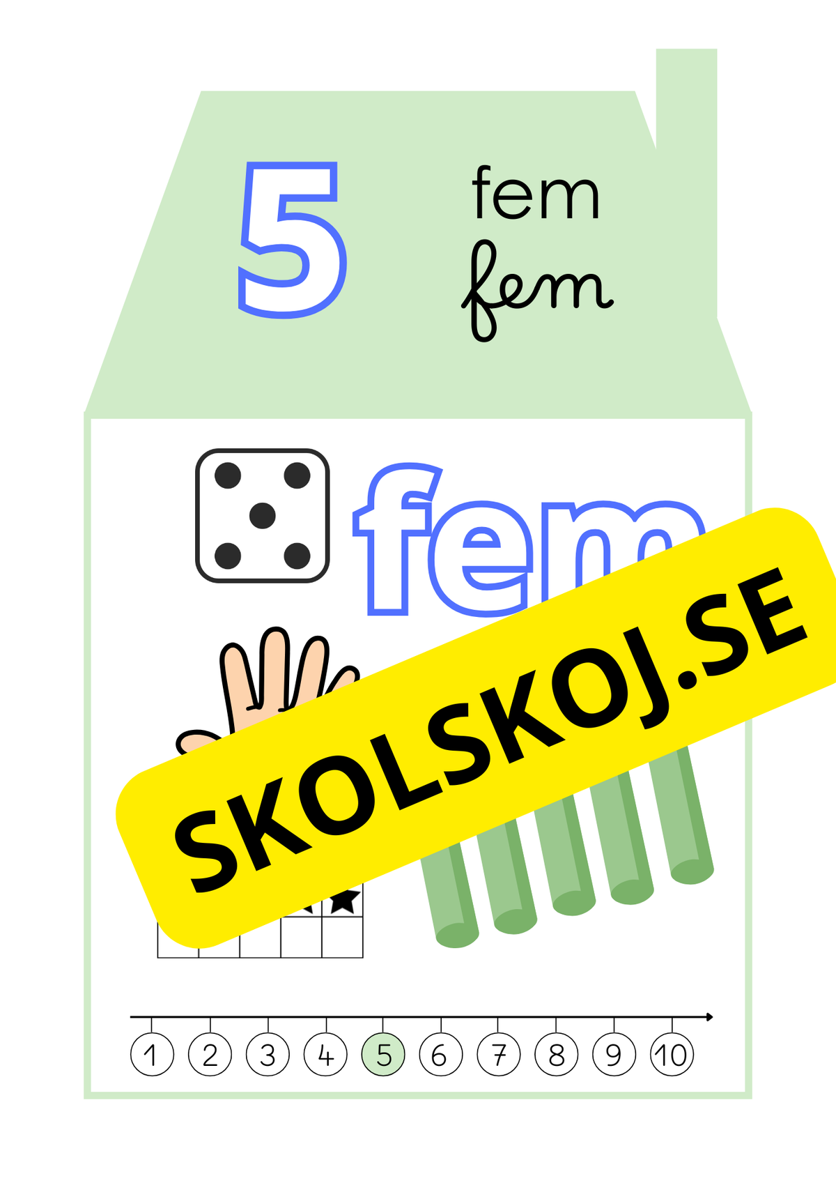Siffrorna 1–10 – Affischer A4-Format