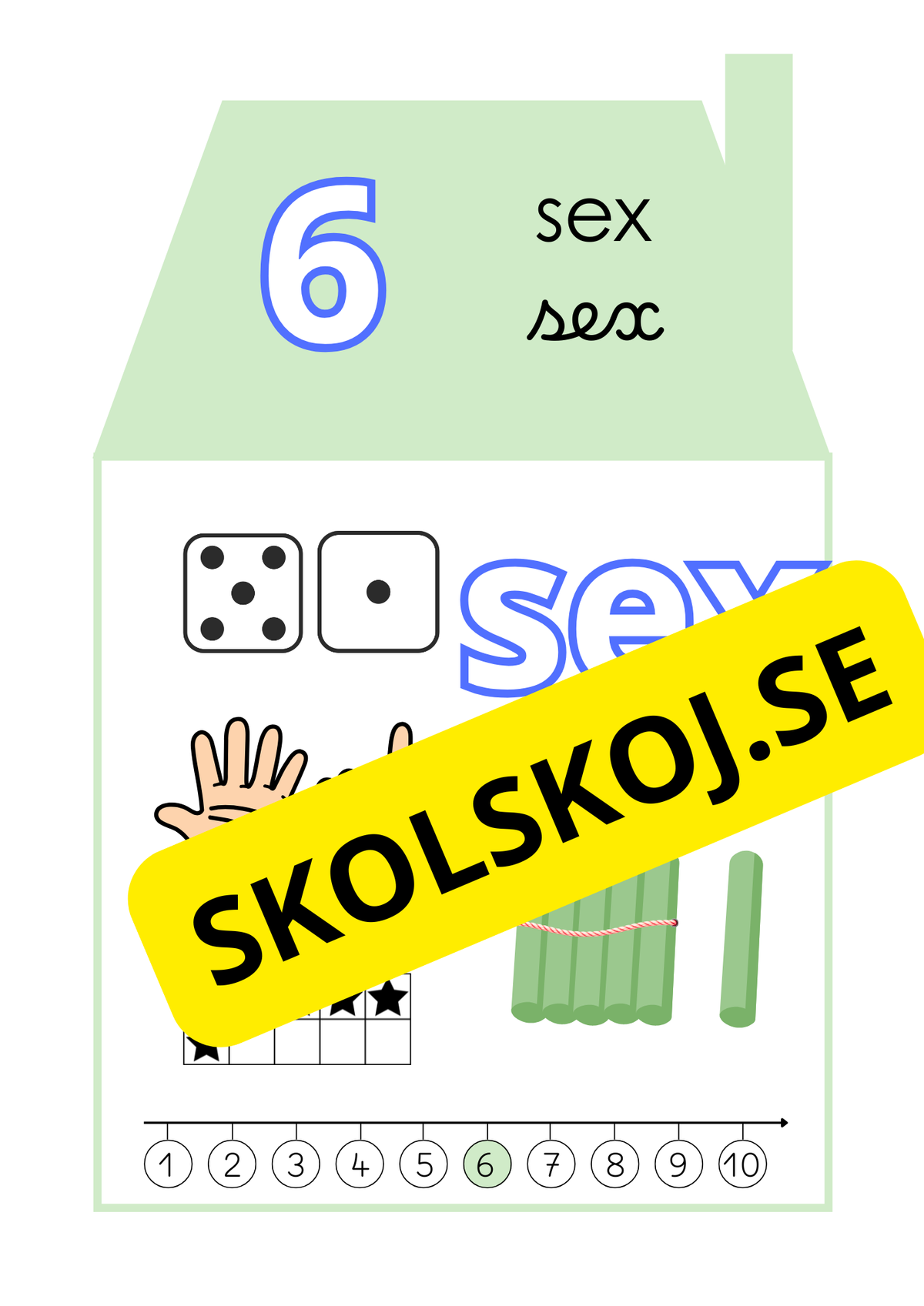 Siffrorna 1–10 – Affischer A4-Format