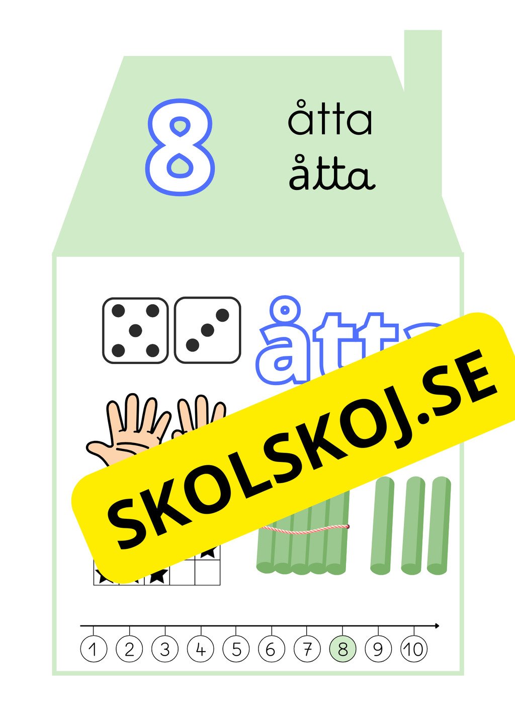 Siffrorna 1–10 – Affischer A4-Format