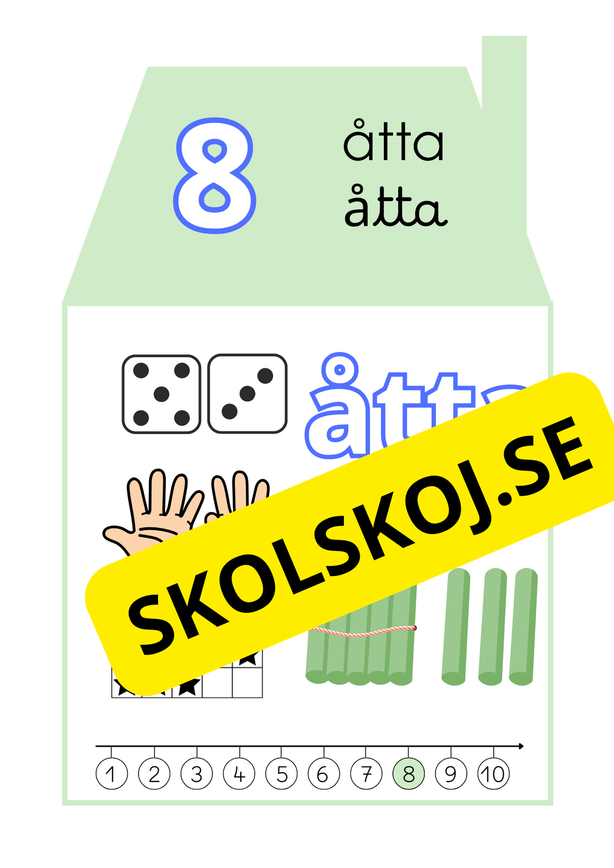 Siffrorna 1–10 – Affischer A4-Format