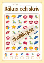 Räkna färglägg och skriv - 0 - 20