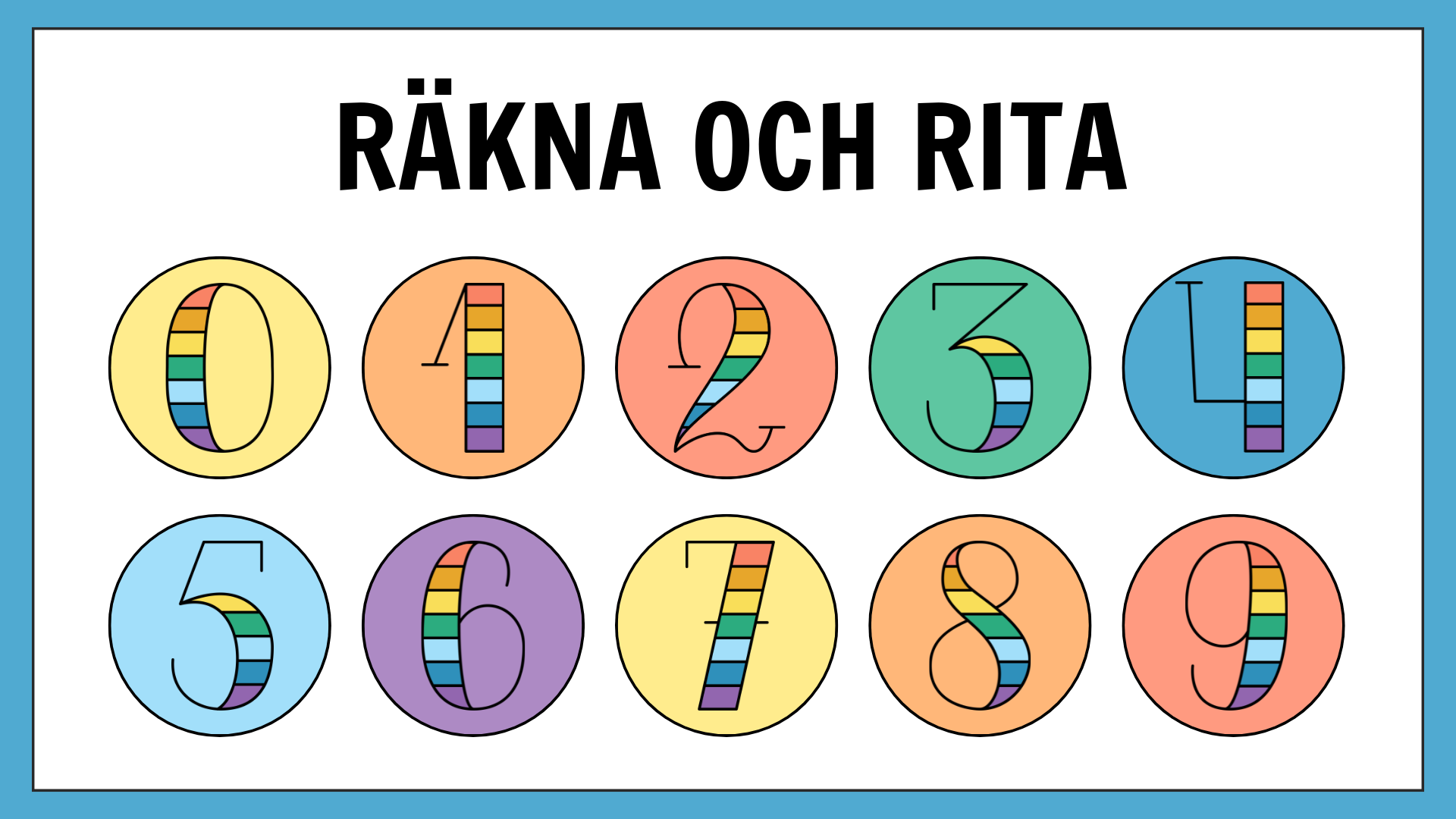 Räkna och rita 0 - 10